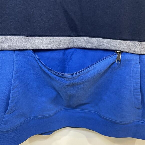 L.L. Bean Blue Colorblock Anorak Snap Closure Pullover Size Large - Picture 4 of 6